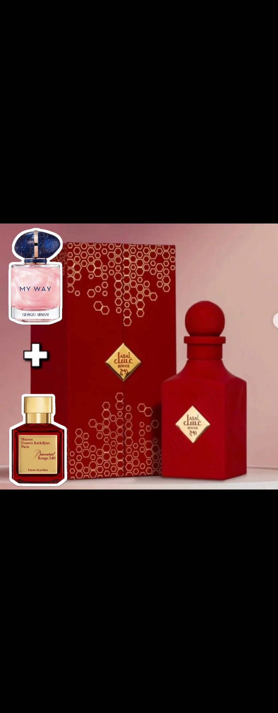 ASAL ROUGE EXTREME 100ML EDP BY OZAAREJ (BACCARAT ROUGE EXTRAIT & MY WAY GIORGIO ARMANI MIX)