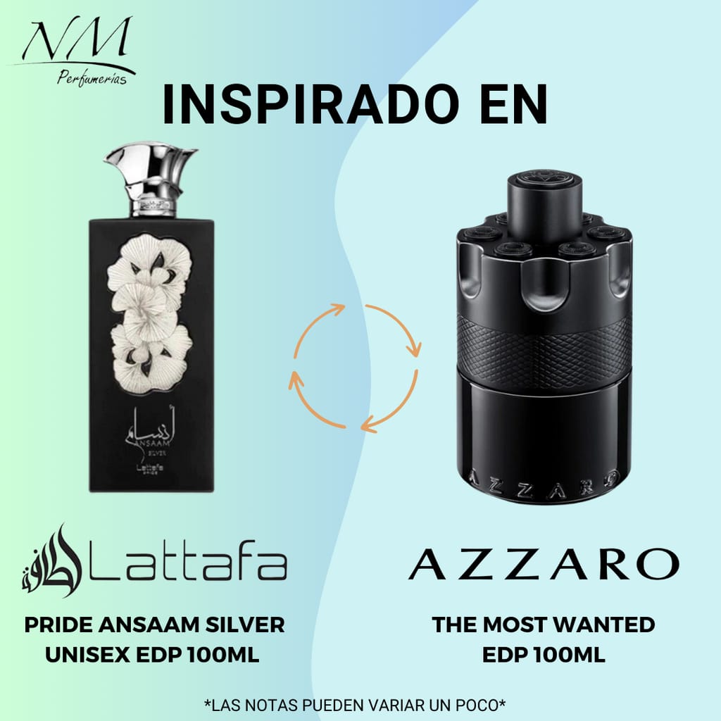 Ansaam Silver (azzaro most wanted intense) - AL Jarhi