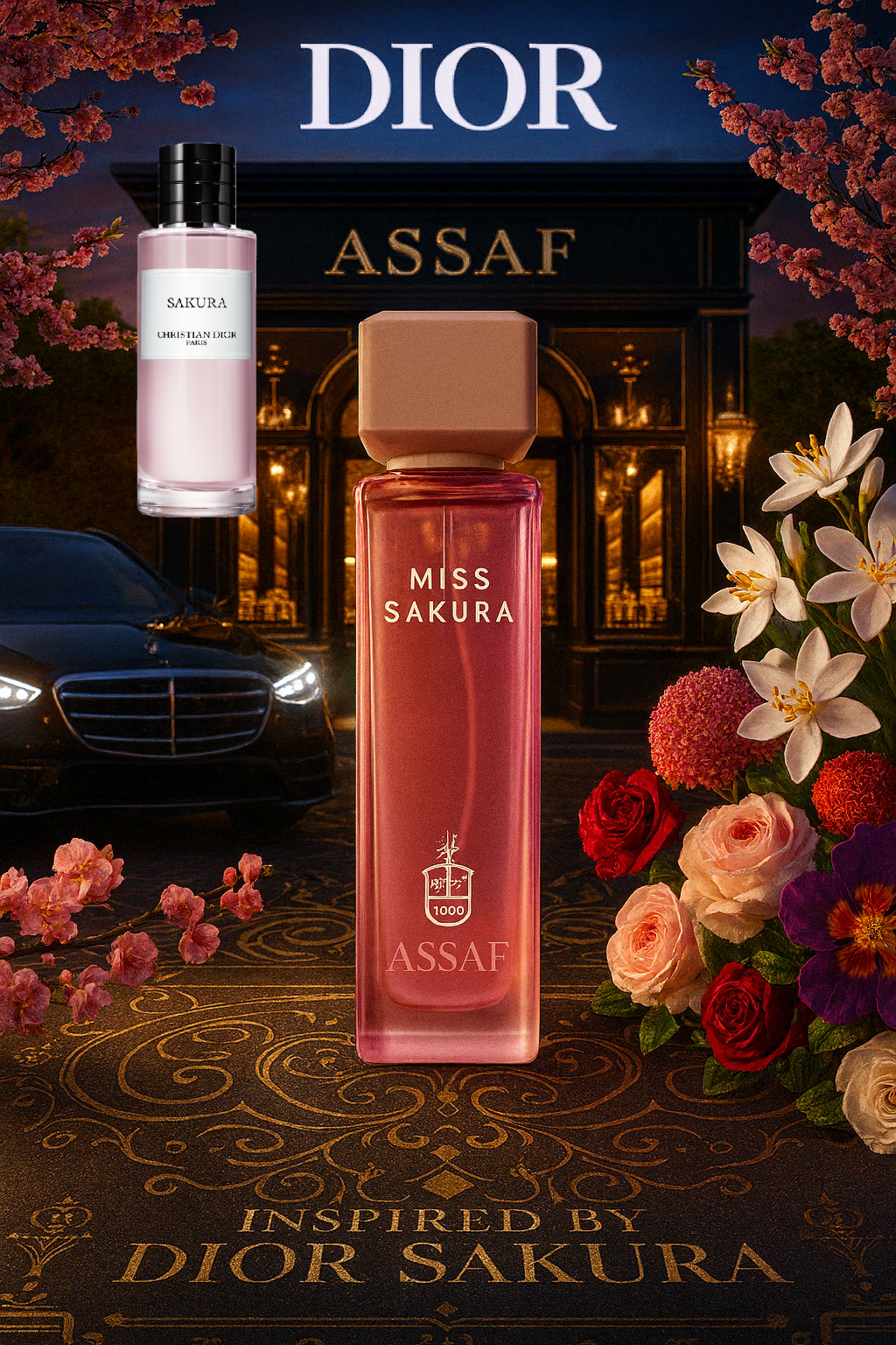 MISS SAKURA BY ASSAF 200ML UNISEX (Inspired By DIOR SAKURA)