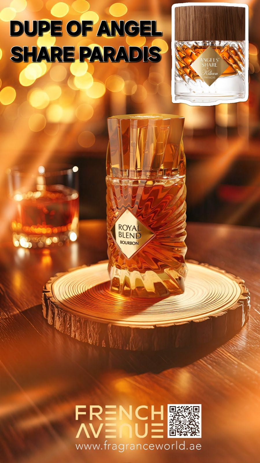ROYAL BLEND BOURBON 100ML EXTRAIT DE PARFUM (Inspired By ANGEL SHARE PARADIS)