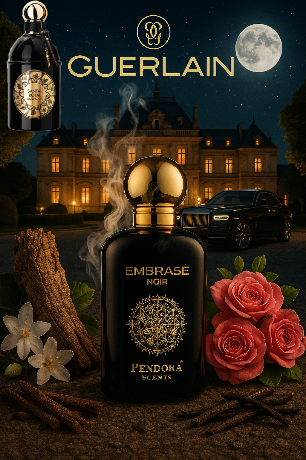 EMBRASE NOIR 100ML EDP BY PARIS CORNER UNISEX (Inspired By GUERLAN SANTAL ROYAL )