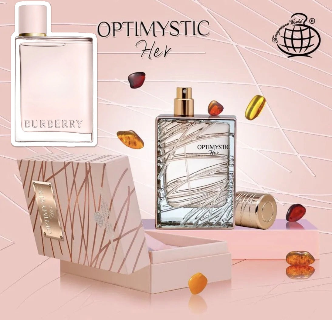 OPTIMYSTIC HER 100ML EDP BY FA (  INSPIRED BY BURBERRY HER)