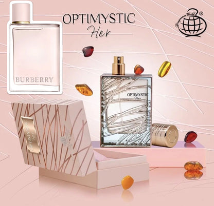 OPTIMYSTIC HER 100ML EDP BY FA (  INSPIRED BY BURBERRY HER)